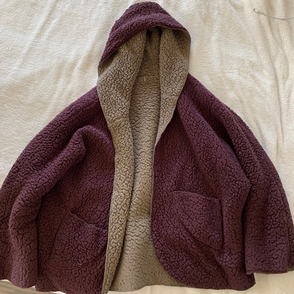 Urban Outfitters reversible teddy jacket